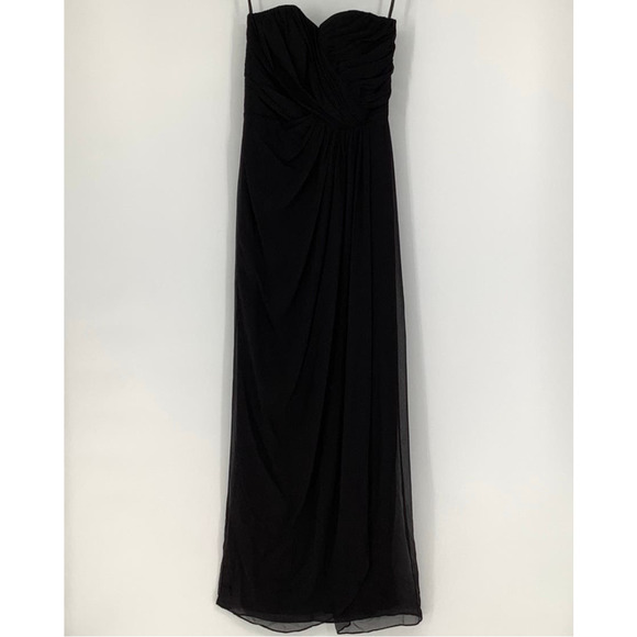 NEW! Dessy Collection Size 4 Strapless Sweatheart Chiffon Dress $284 msrp !24-1 - Picture 3 of 10